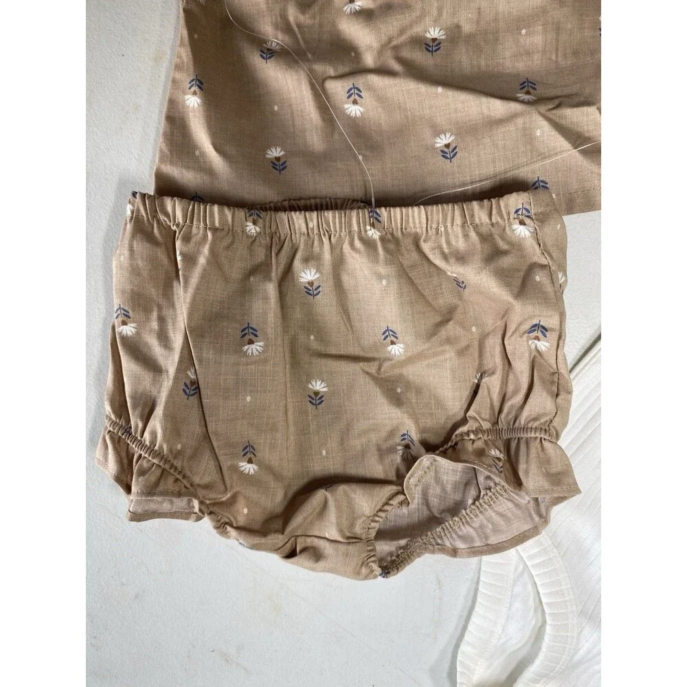 NWT Carter’s Just One You Baby Girls 18M 3-PC Set Brown Floral Top Bloomers